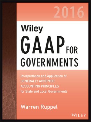 Wiley Gaap For Governments 2016 By Warren Ruppel